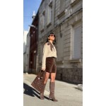 Jupe Short Côtelée Femme – Taille Haute Noir ou Marron – du 34 au 42 – Collection Sweet November