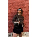 Jupe Short Côtelée Femme – Taille Haute Noir ou Marron – du 34 au 42 – Collection Sweet November