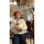 Veste Moumoute Écrue Femme – Détails Léopard – du XS au XL – Collection Sweet November