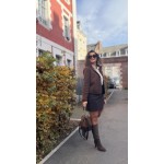 Gilet Marron Femme – Col Victorien & Poches Plaquées – S/M ou M/L – Collection Sweet November