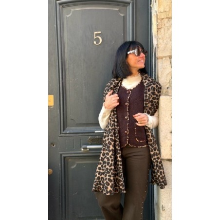 Écharpe Longue Léopard Femme – Accessoire Doux et Tendance – Collection Sweet November