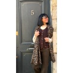 Écharpe Longue Léopard Femme – Accessoire Doux et Tendance – Collection Sweet November