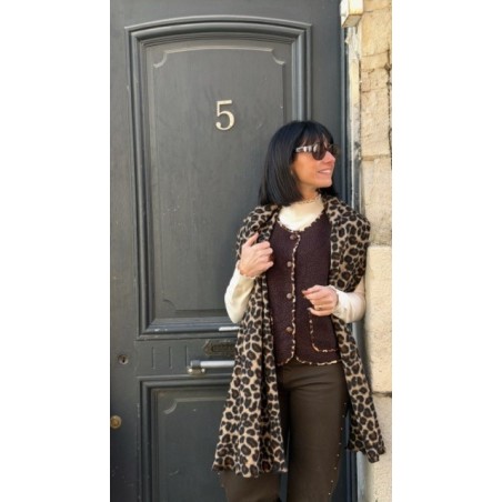 Écharpe Longue Léopard Femme – Accessoire Doux et Tendance – Collection Sweet November