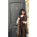 Écharpe Longue Léopard Femme – Accessoire Doux et Tendance – Collection Sweet November