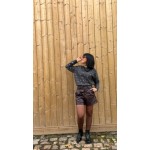 Short Femme Taille Haute en Simili Bordeaux – Du XS au L | Sweet November