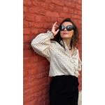 Chemise Femme à Carreaux Blanc et Noir – Du XS au L | Sweet November