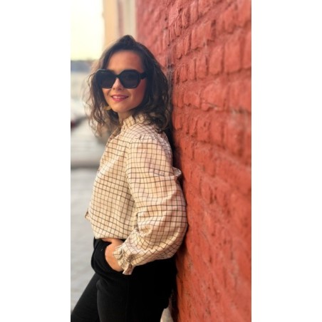 Chemise Femme à Carreaux Blanc et Noir – Du XS au L | Sweet November