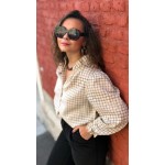 Chemise Femme à Carreaux Blanc et Noir – Du XS au L | Sweet November