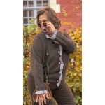 Pull Style Plus avec Volants et Boutonnières Vichy – Taille Unique 44 à 50