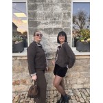 Pull Style Plus avec Volants et Boutonnières Vichy – Taille Unique 44 à 50