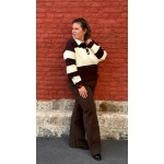 Jean large marron taille haute – Style Plus | Confort & style