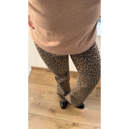 Jean Droit Léopard – Style Plus – Taille 38 à 42