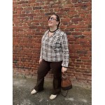 Blouse à carreaux grandes tailles – Confort & Style | Boutique Melle Jeanne - Style Plus