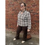 Blouse à carreaux grandes tailles – Confort & Style | Boutique Melle Jeanne - Style Plus