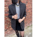 Blazer Noir à Strass – S/M ou M/L