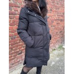 Doudoune mi-longue chaude avec fourrure amovible – XS au XXL