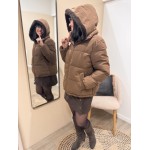 Doudoune courte à capuche avec fourrure - Chaude & Stylée | Boutique Melle Jeanne - arras