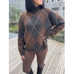 Pull Jacquard Col Montant – Maille Hiver | Boutique ARRAS