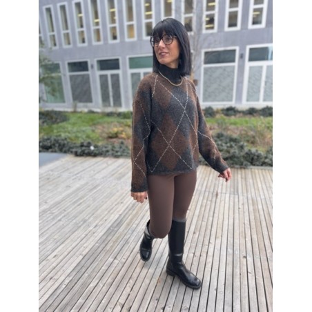 Pull Jacquard Col Montant – Maille Hiver | Boutique ARRAS