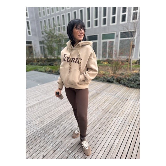 Sweat ICONIC Doublé Polaire – Cordon Léopard | Boutique ARRAS