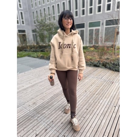 Sweat ICONIC Doublé Polaire – Cordon Léopard | Boutique ARRAS