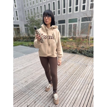 Sweat ICONIC Doublé Polaire – Cordon Léopard | Boutique ARRAS