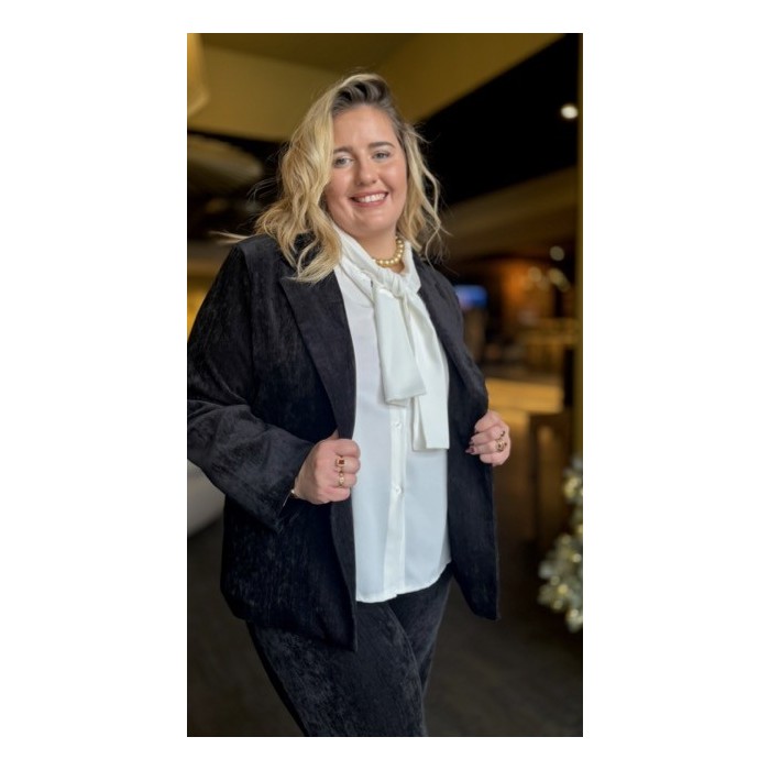 Veste de Tailleur Velours – Style Plus – Taille Unique 42/44 à 50
