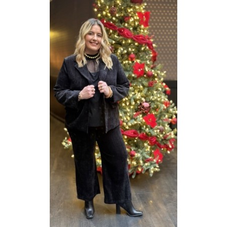 Veste de Tailleur Velours – Style Plus – Taille Unique 42/44 à 50