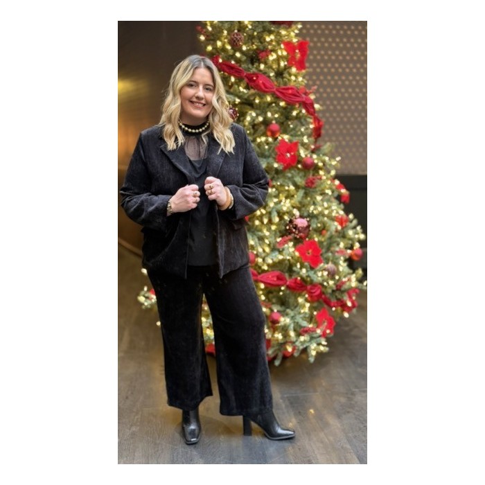 Pantalon Velours Style Plus – Taille Unique 44 à 50