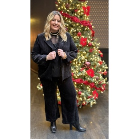 Pantalon Velours Style Plus – Taille Unique 44 à 50