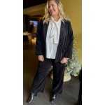 Chemise col lavallière noire ou blanche | Melle Jeanne