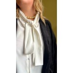 Chemise col lavallière noire ou blanche | Melle Jeanne