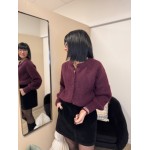 Gilet bordeaux ou Noir  – Taille unique | Boutique Melle Jeanne