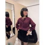 Gilet bordeaux ou Noir  – Taille unique | Boutique Melle Jeanne