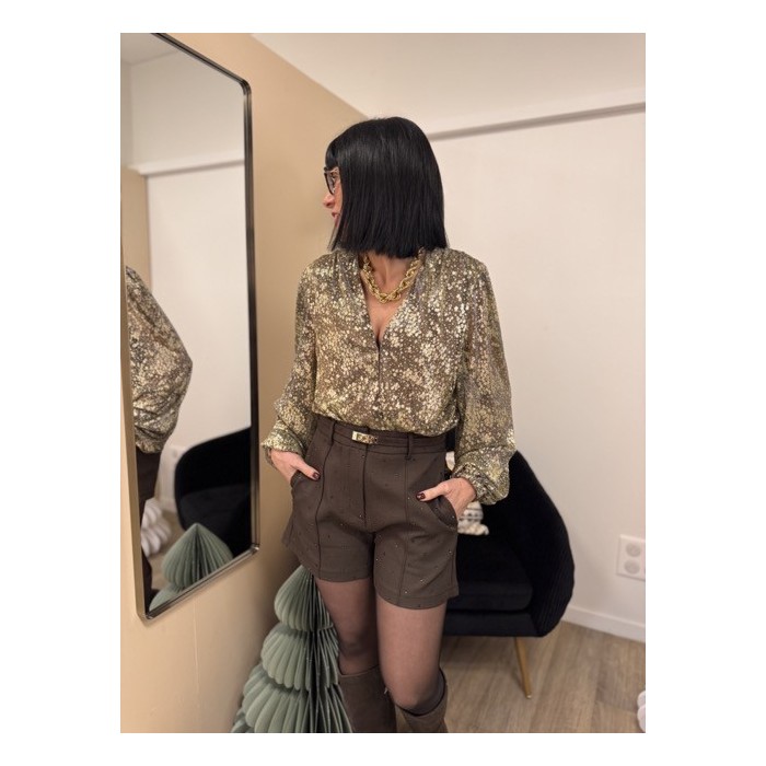 Body doré décolleté – Tenue chic soirée | Boutique Melle Jeanne