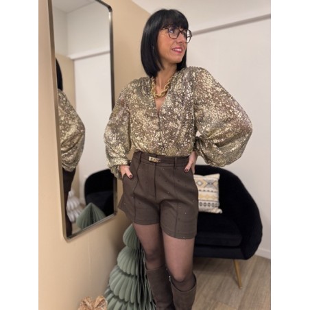 Body doré décolleté – Tenue chic soirée | Boutique Melle Jeanne