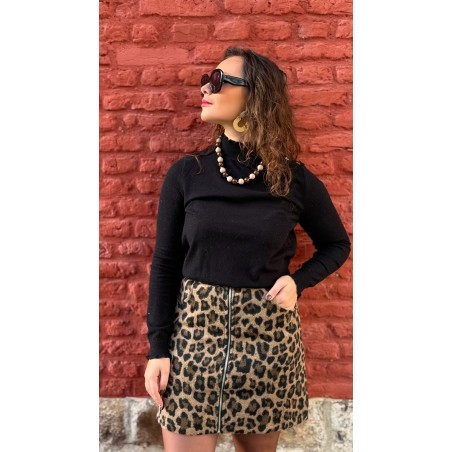 Collier perles léopard & beige – Bijou tendance | Nouvelle collection