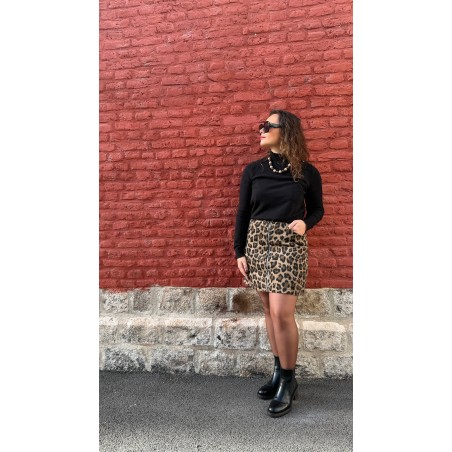 Collier perles léopard & beige – Bijou tendance | Nouvelle collection