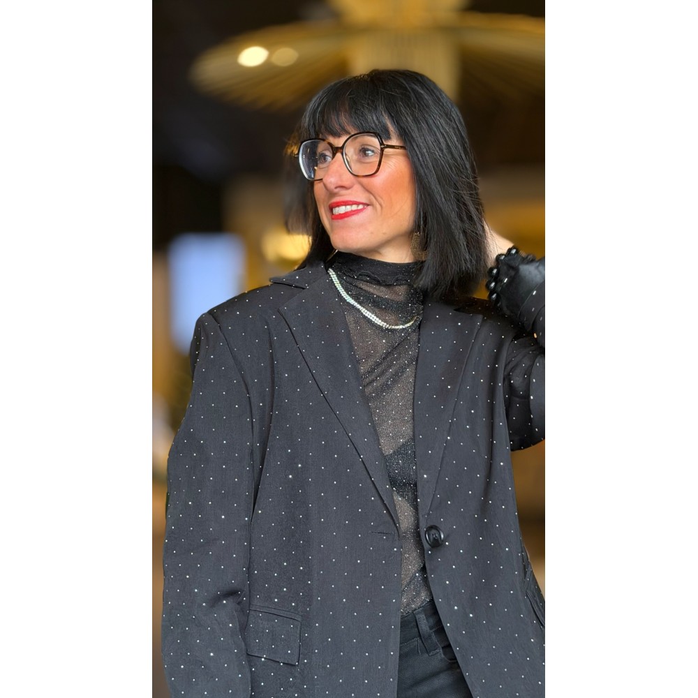 Collier à strass argenté – Bijou chic femme | Boutique Melle Jeanne