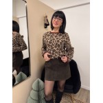 Jupe en Suédine Noire ou Marron avec Ceinture – XS à L