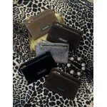Porte-cartes en daim – Léopard, Marron, Camel, Noir ou Pailleté | Accessoires