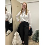 Blouse blanche col droit élégant | Melle Jeanne