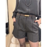 Short taille haute à strass – Marron ou Noir | Melle Jeanne