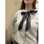 Gilet à lacets bandana gris ou écru – Taille unique | Melle Jeanne