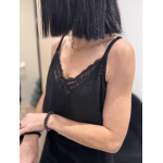Caraco Noir Dentelle – Bretelles Réglables | Élégance Féminine