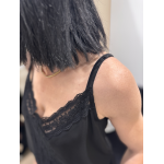 Caraco Noir Dentelle – Bretelles Réglables | Élégance Féminine