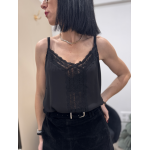 Caraco Noir Dentelle – Bretelles Réglables | Élégance Féminine