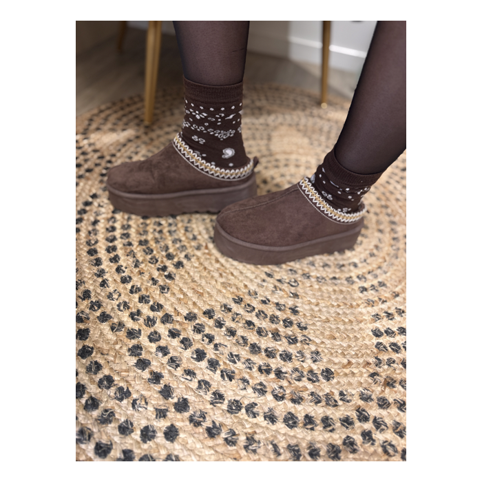 Sabots style UGG marron | Melle Jeanne