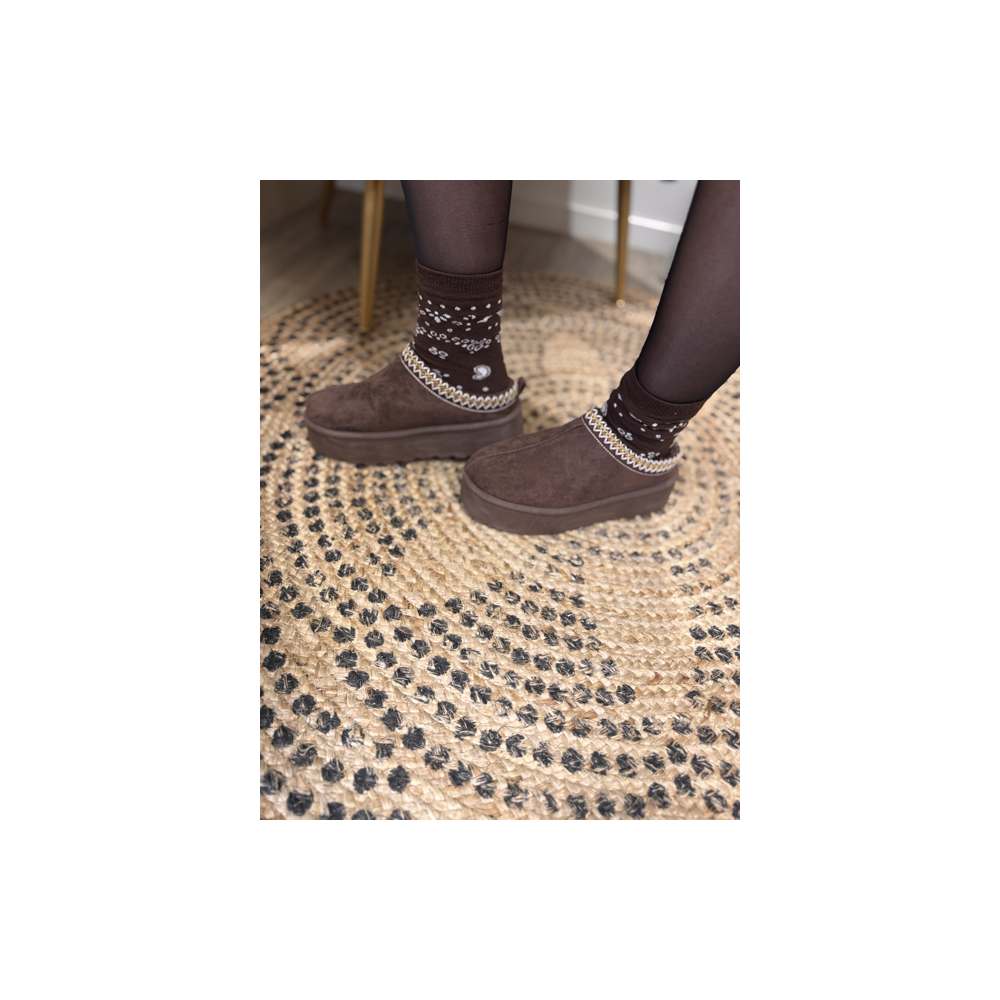 Sabots style UGG marron | Melle Jeanne