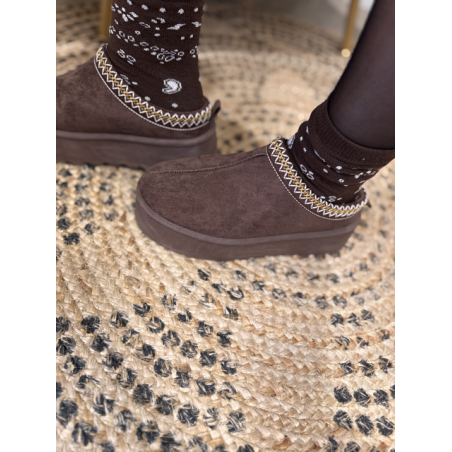 Sabots style UGG marron | Melle Jeanne